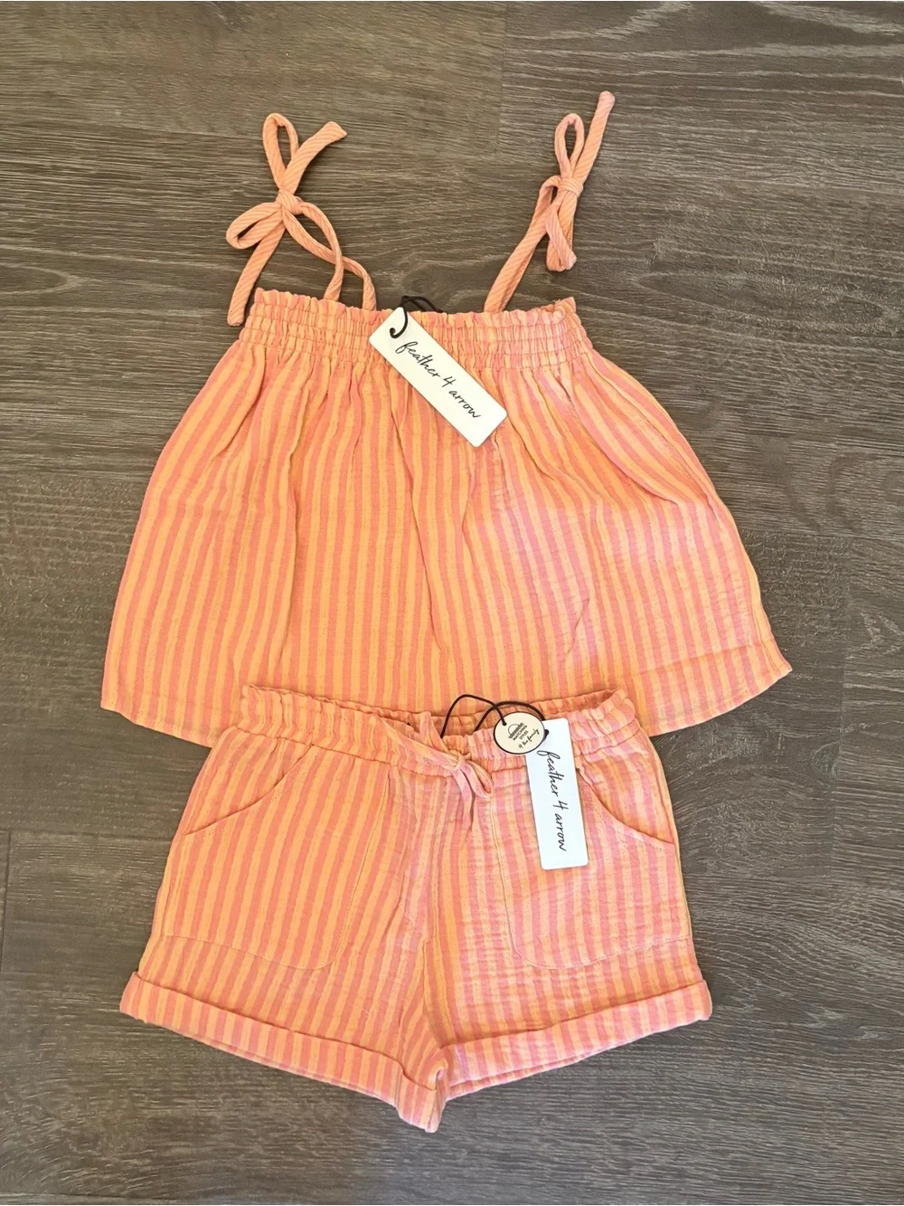 Feather 4 Arrow Swing Tank & Salty Short - Size 6/7 Outfit - NEW!